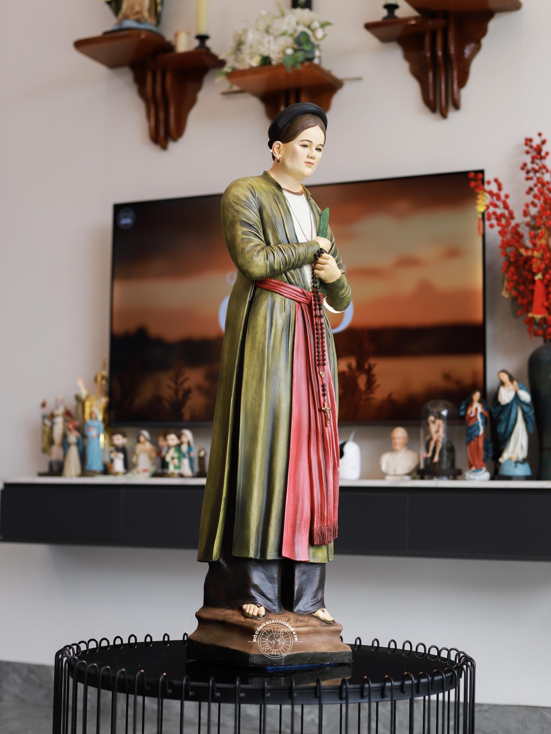 Tượng Thánh Anê Lê Thị Thành (Bà Thánh Đê) 100cm - Chất Liệu Composite Vẽ Tay - Ảnh 4