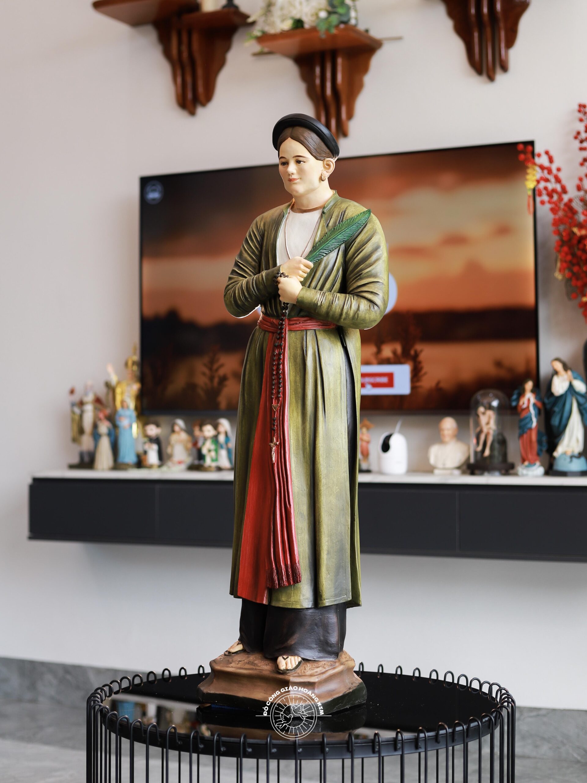Tượng Thánh Anê Lê Thị Thành (Bà Thánh Đê) 100cm - Chất Liệu Composite Vẽ Tay - Ảnh 5